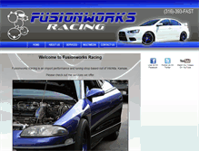 Tablet Screenshot of fusionworksracing.com